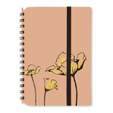 Libreta A6 Rayada Estampas Cuaderno Cuero Reciclado