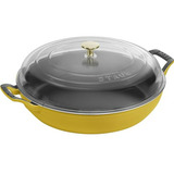 Braisier Hierro Fundido 3.5 Qt Con Tapa De Vidrio - Citron