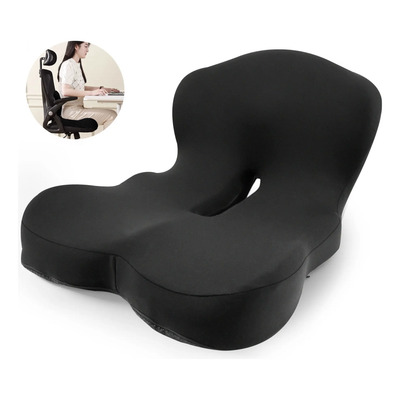 Cojin De Asiento Soporte Lumbar Respaldo Sillas Auto Oficina | Meses sin interés