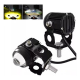 2pzs Faros De Lupa 60w Doble Color Spot Luz Para Auto Moto -