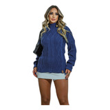 Blusa Gola Alta Cacharrel De Lã Sueter Feminino Blusa Frio