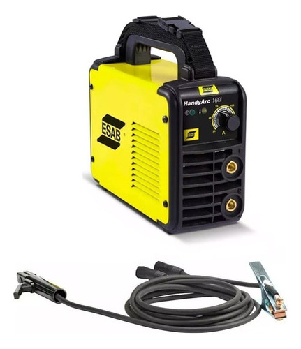 Soldadora Inverter Esab 160i + Accesorios Color Amarillo