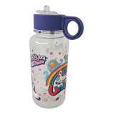 Botella Unicornio Glitter Con Tapa Bombilla 400 Cc