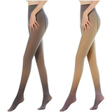 2pcs Meia-calça Translúcida Em Tons De Pele 90g