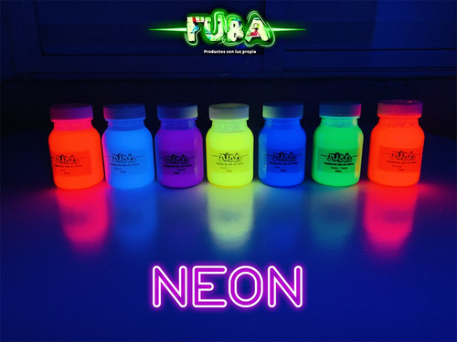 Pintura Neon Fuba 100gr - 3pzas