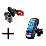 Kit Toma 12v Usb + Porta Celular Gps Moto Bitemarket