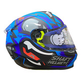 Casco Integral Shaft Sh-560 Roger Azlmte Gris Visor Tr