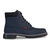 Bota Hombre Casual Vestir Botin Pro Work 77611 Garm Azul