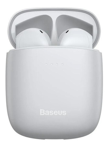 Audífonos In-ear Inalámbricos Baseus W04 Pro White Con Luz Led