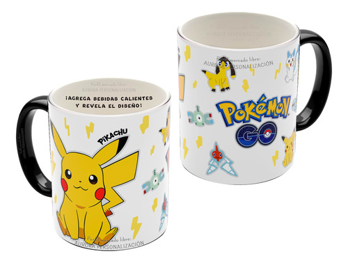 Mug Pocillo Mágico Pokemon Go Anime Regalo Taza 001