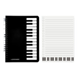 S Cuaderno Con Diseño De Piano A5, 20x14 Cm, Pack De 3