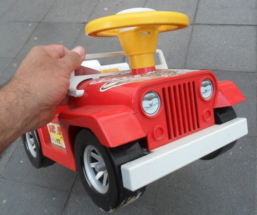 Jeep Auto Para Niños A Pila Antiguo Bateria Willys Escala 