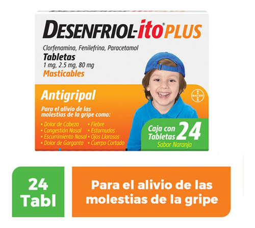 Desenfriolito Plus Caja Con 24 Tabletas