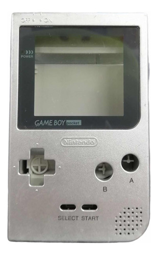 Gameboy Pocket Carcasa Plateada Original Buen Estado