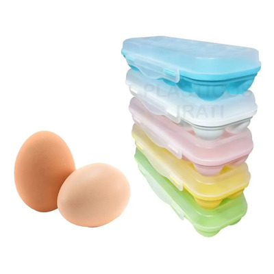 12 Recipientes Toper Para Almacenamiento De 12 Huevos Surtido