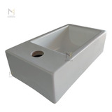 Lavabo Negro Mate Tarja Ovalin Bowl Baño Grifo Cespol Modern