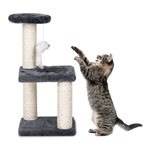 Árbol Pequeño Para Gatos Con Poste Rascador De Sisal, Juguet