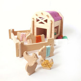 Juego Didáctico - Granja De Madera Para Armar - Montessori