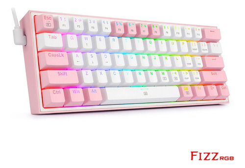 Teclado Mecánico Redragon Fizz K617 Rgb Rojo