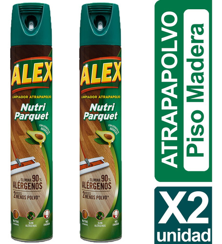 Alex Limpiador Atrapapolvo Para Parquet 750 Ml Pack 2 Unidad