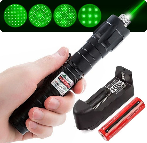 Puntero Láser Recargable Rayo Laser Potente Rojo/verde 15km