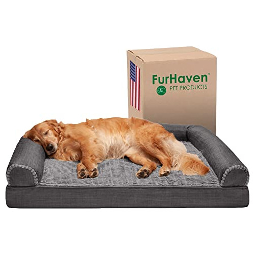 Furhaven - Cama Ortopédica Para Perros Grandes Hasta 95 Lbs;