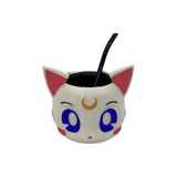 Mate Gato Sailor Moon Impresión 3d Incluye Bombilla