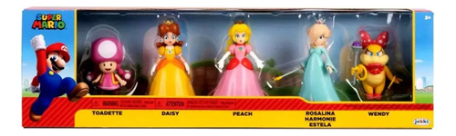 Figuras Princes Peach Rosalina Daisy Toadette & Wendy Koopa