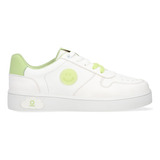 Tenis Ozono Para Mujer Estilo 625202 Blanco - Verde