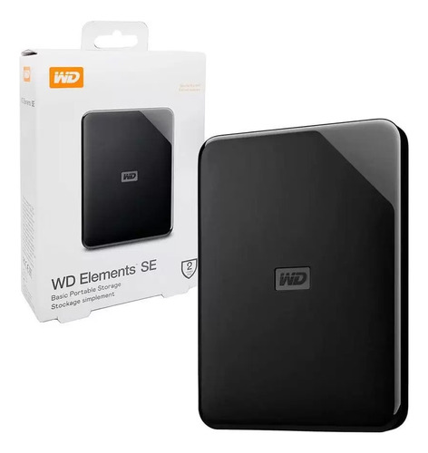 Hd Externo 2tb Western Digital Elements Se Usb 3.0 Wdbepk0020bbk Cor Preto