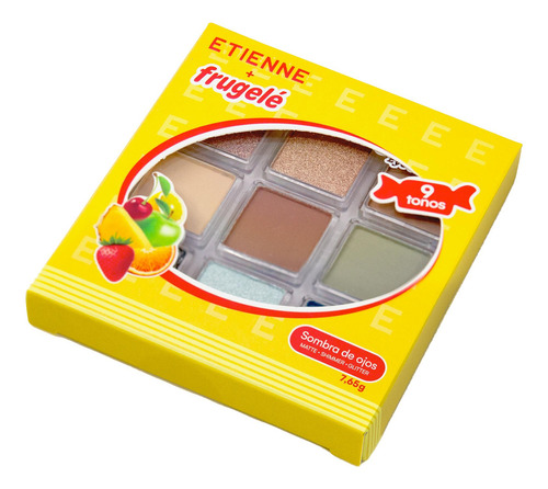 Etienne Paleta De Sombras Frugele Candy Blue