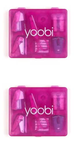 Yoobi: Pink Mini Office Supply Kits - Mini School Supplies K