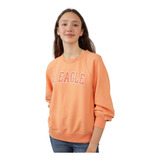 Sudadera Crew Fleece American Eagle Para Mujer