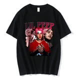 Di Camiseta De Manga Corta Con Estampado Gráfico Lil Peep