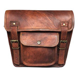 Funda Para Asiento Moto Bolso Lateral De Cuero Vintage Craft