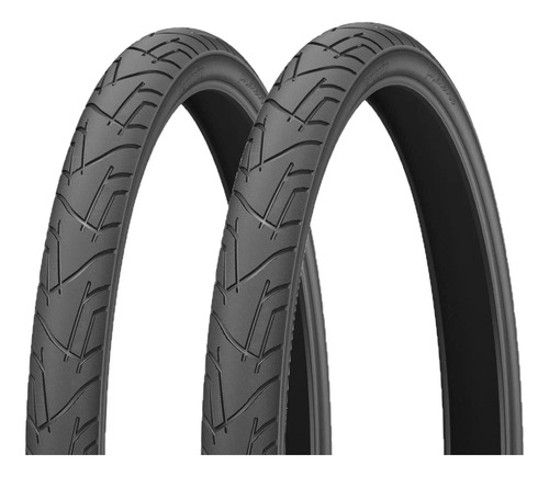 Par Pneu Aro 26 X1.95 Slick Levorin Praieiro Bike Motorizada