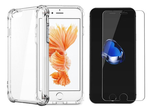 Kit Capa Case Para iPhone 7 / 8 / Se 2020 + Pelicula