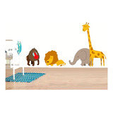 Vinilo Adhesivo Decorativo Pared Infantil Animales 100cm