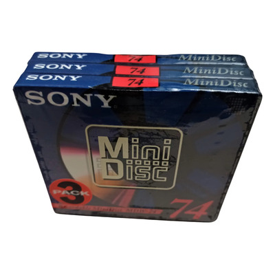 Pack 3 Mini Disc Sony 74 Min Con Sellado Original | Envío gratis
