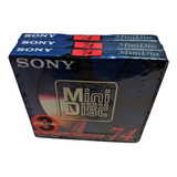 Pack 3 Mini Disc Sony 74 Min Con Sellado Original