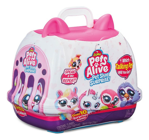 Brinquedo Com 1 Bichinho Surpresa Pet Shop Surprise Pets Alive Candide