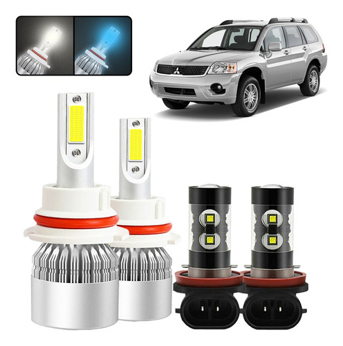 Kit De Focos Led 9007 H11 Para Mitsubishi Endeavor 2010-2011