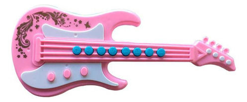 Guitarra Musical De Brinquedo Rosa