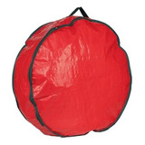 Bolsa Para Guirlanda De 16x60cm Com Alça Vermelho 01 Unidade