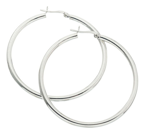 Aros Argollas En Plata 925 Grandes