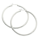 Aros Argollas En Plata 925 Grandes