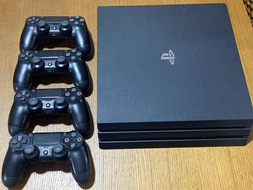 Playstation 4 Pro 4k - 1tb - 4 Controles-modelo:cuh7116