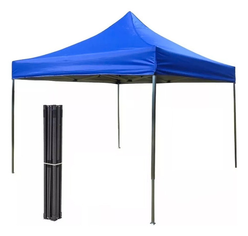 Toldo Plagable 3x3 Metalico Antioxidable Con Lona, Gazebo