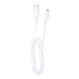 Cable Cargador P/ iPhone Usb Tranyoo Antibreak 1m 2.1a Color Blanco