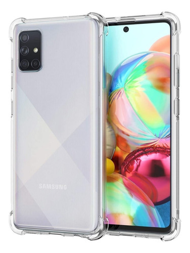 Funda Antigolpes Transparente Para Samsung  + Vidrio